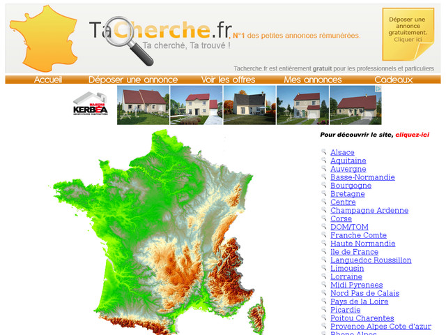 Tacherche.fr: site de petites annonces gratuites